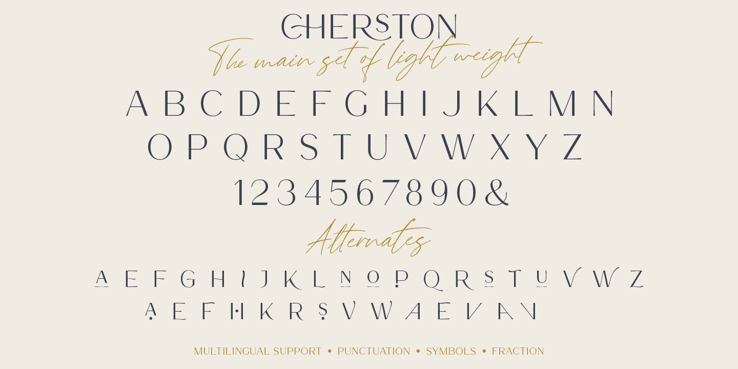 Example font Cherston #4